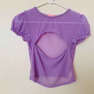 purple blouse